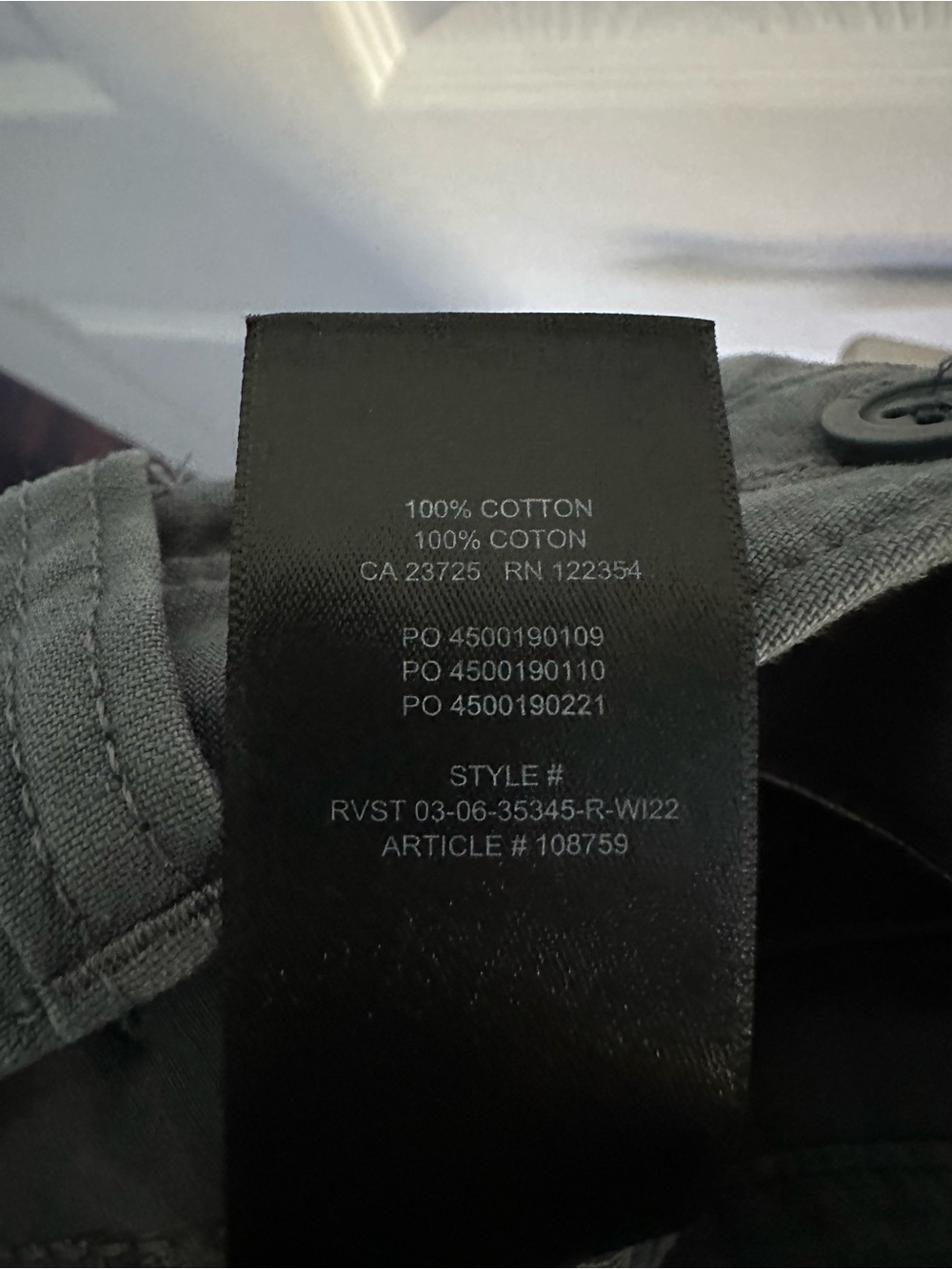 Size 4 TNA Aritzia Women’s Trooper Cargo Pants Charcoal Gray Utility Parachute - Picture 10 of 10